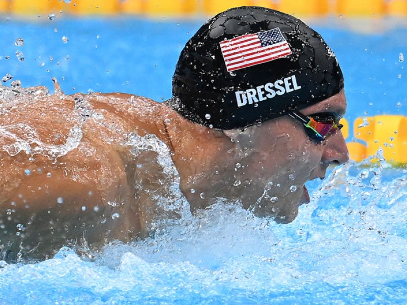 Dressel shatters world record to win Olympic 100m butterfly gold medal